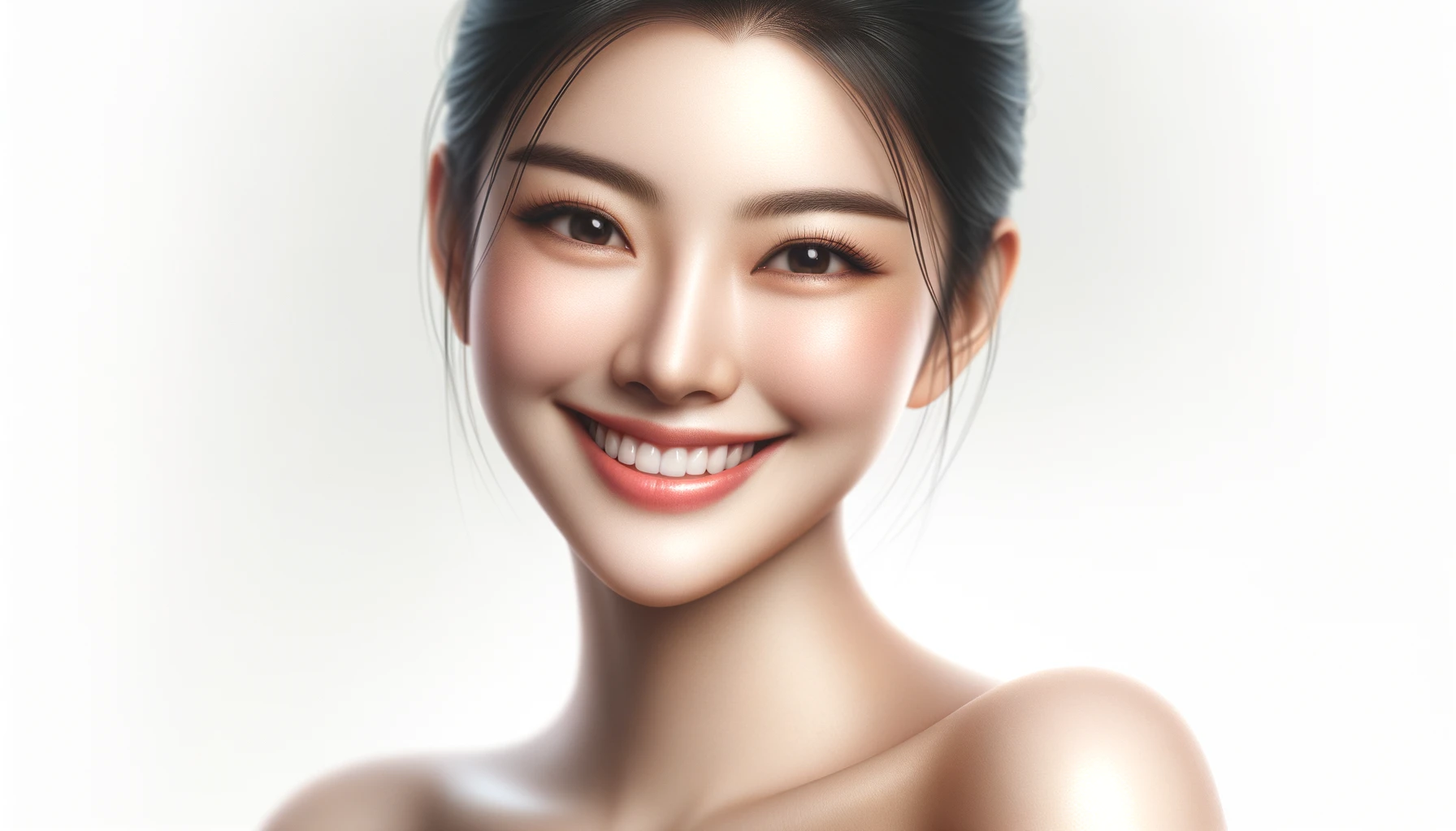 A beautiful Asian woman with a radiant smile. She is wondering if Turkey is good for cosmetic surgery.
